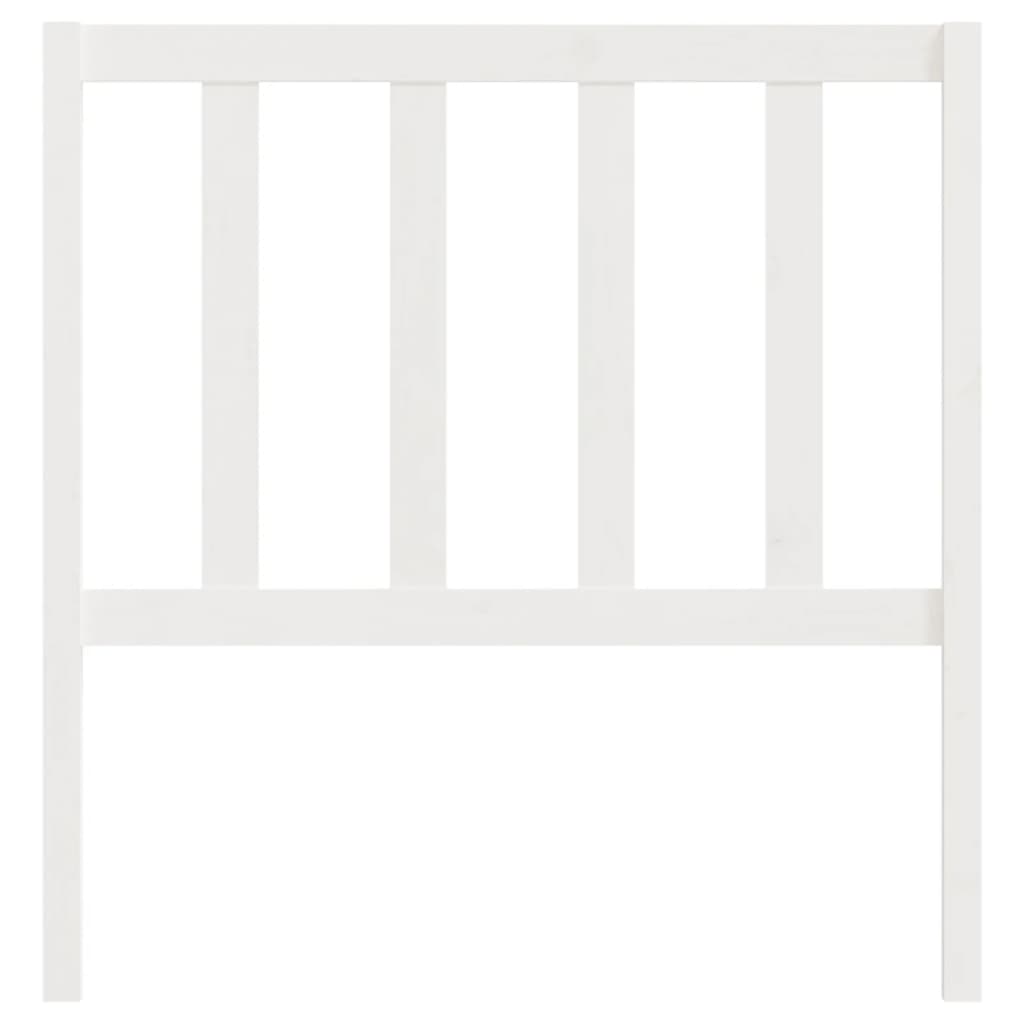 Berkfield Bed Headboard White 106x4x100 cm Solid Wood Pine