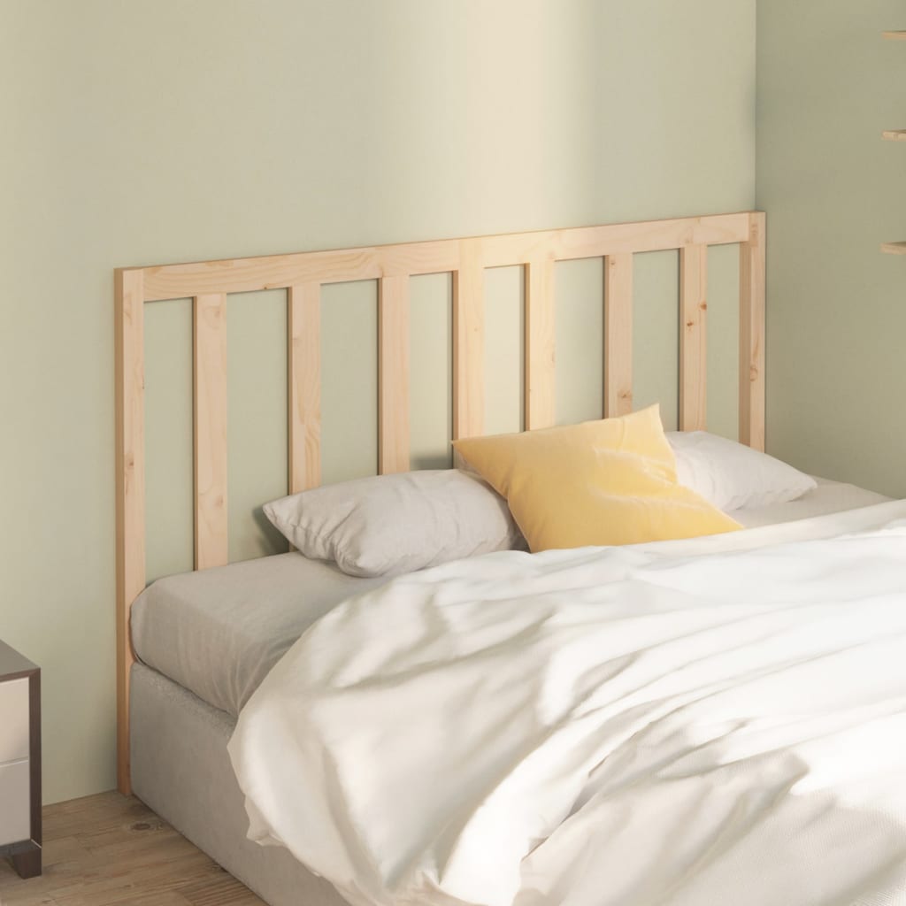 Berkfield Bed Headboard 126x4x100 cm Solid Wood Pine