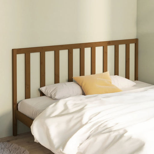 Berkfield Bed Headboard Honey Brown 206x4x100 cm Solid Wood Pine