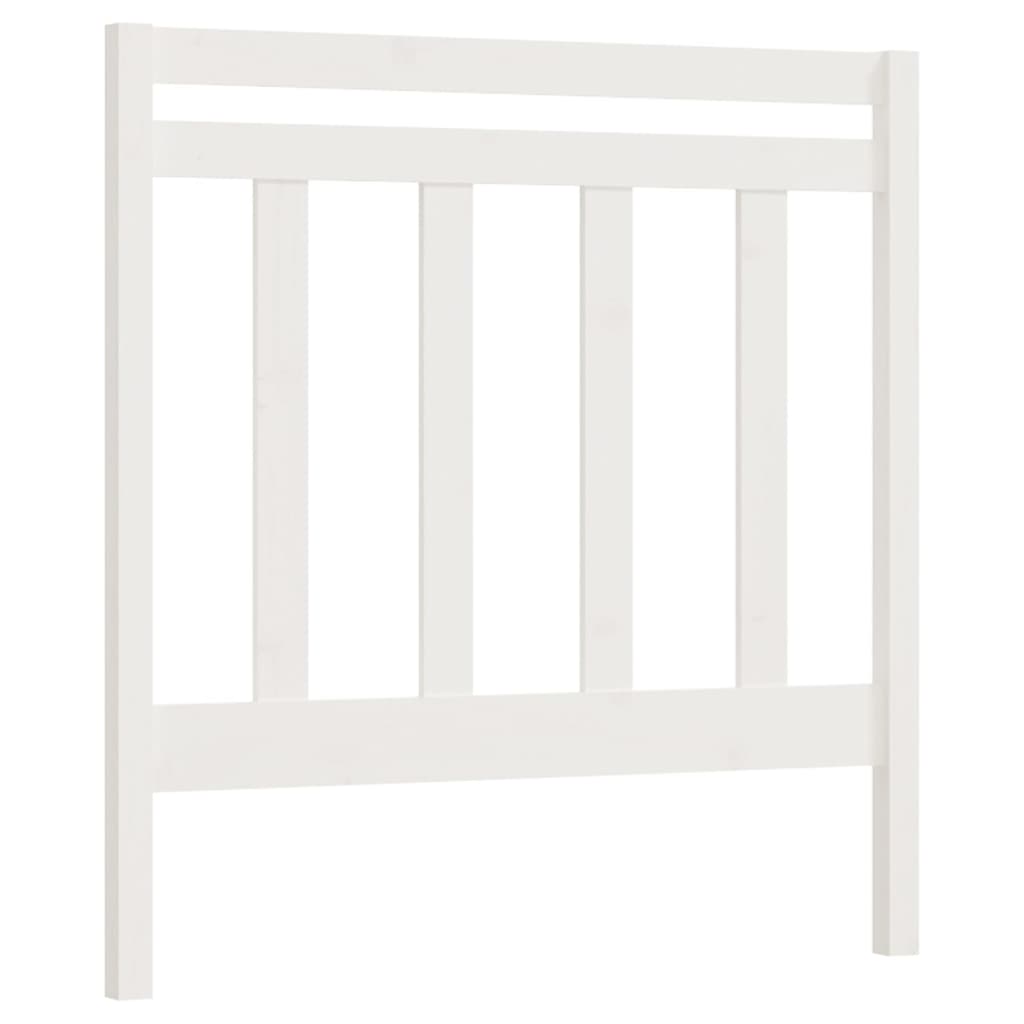 Berkfield Bed Headboard White 81x4x100 cm Solid Wood Pine