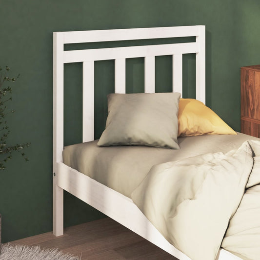 Berkfield Bed Headboard White 96x4x100 cm Solid Wood Pine