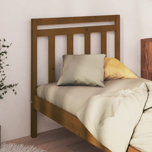 Berkfield Bed Headboard Honey Brown 96x4x100 cm Solid Wood Pine