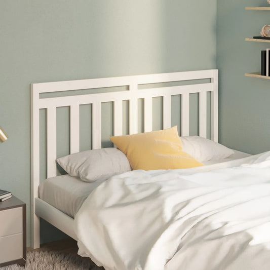 Berkfield Bed Headboard White 156x4x100 cm Solid Wood Pine