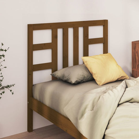 Berkfield Bed Headboard Honey Brown 81x4x100 cm Solid Wood Pine