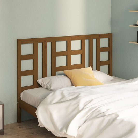 Berkfield Bed Headboard Honey Brown 141x4x100 cm Solid Wood Pine
