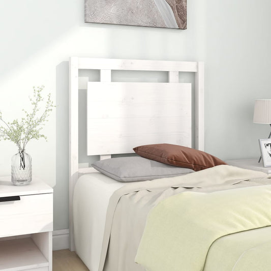 Berkfield Bed Headboard White 80.5x4x100 cm Solid Pine Wood