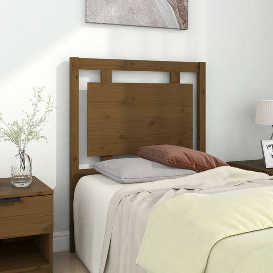 Berkfield Bed Headboard Honey Brown 80.5x4x100 cm Solid Pine Wood