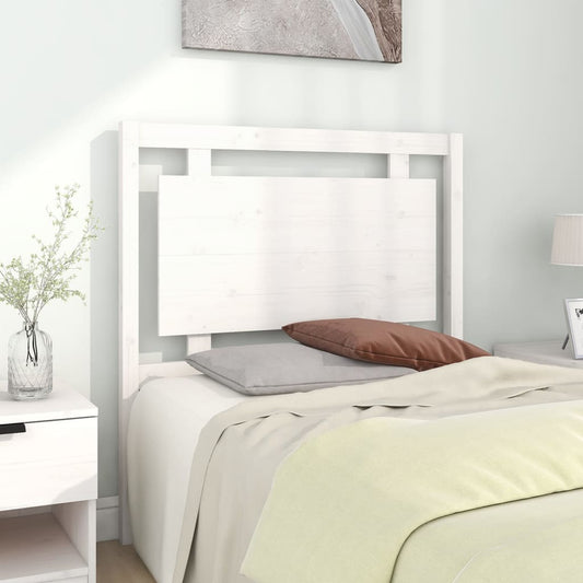 Berkfield Bed Headboard White 95.5x4x100 cm Solid Pine Wood