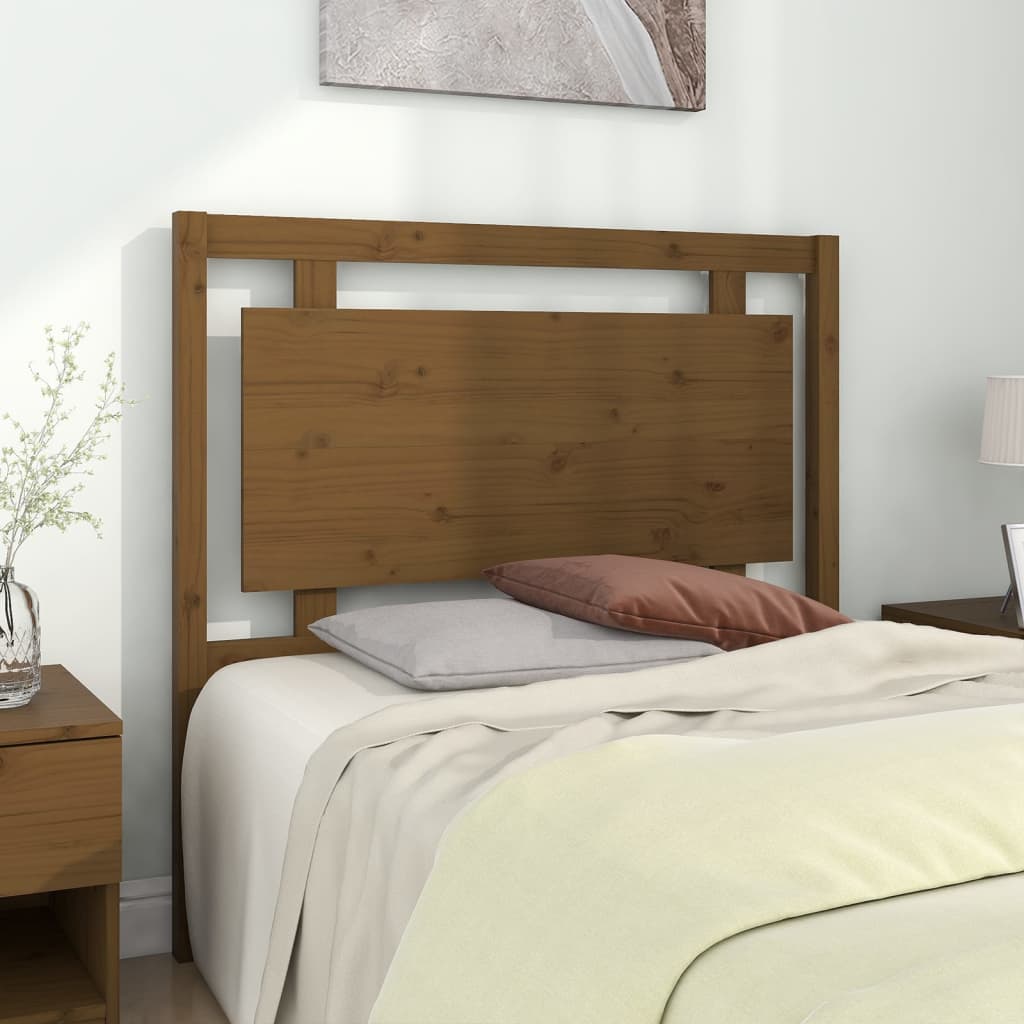 Berkfield Bed Headboard Honey Brown 105.5x4x100 cm Solid Pine Wood
