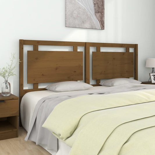 Berkfield Bed Headboard Honey Brown 185.5x4x100 cm Solid Pine Wood