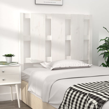 Berkfield Bed Headboard White 95.5x4x100 cm Solid Wood Pine