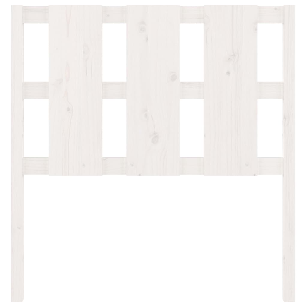 Berkfield Bed Headboard White 95.5x4x100 cm Solid Wood Pine