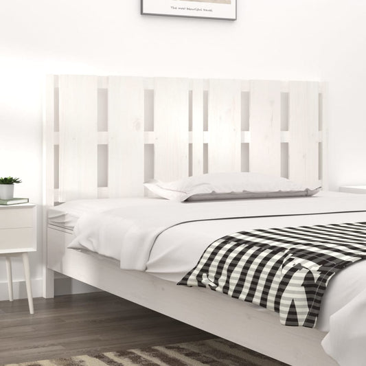 Berkfield Bed Headboard White 155.5x4x100 cm Solid Wood Pine