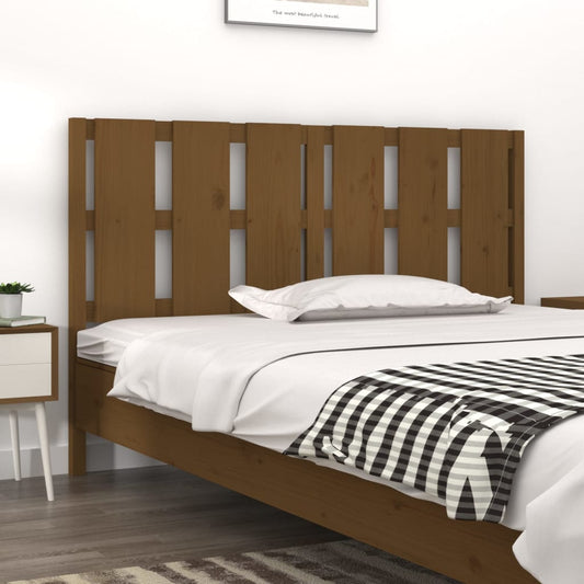 Berkfield Bed Headboard Honey Brown 155.5x4x100 cm Solid Wood Pine
