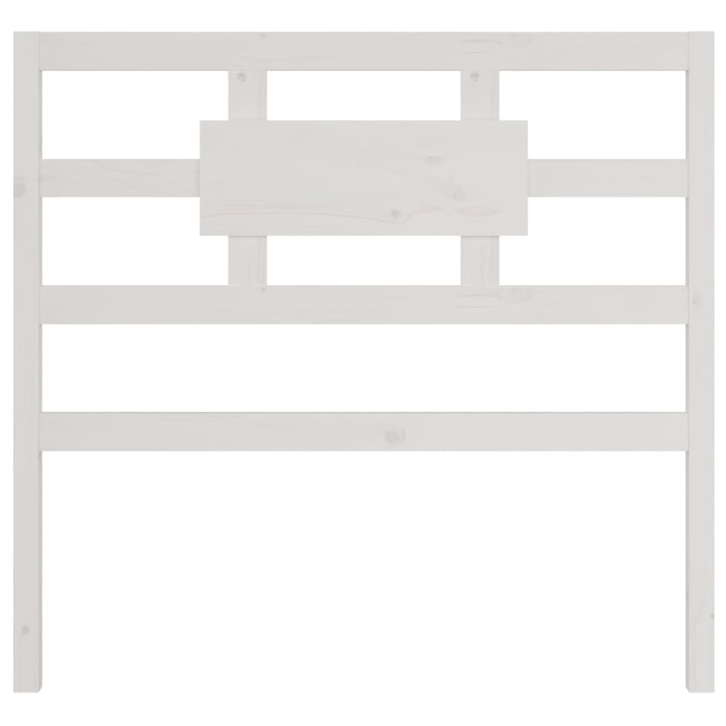 Berkfield Bed Headboard White 95.5x4x100 cm Solid Wood Pine