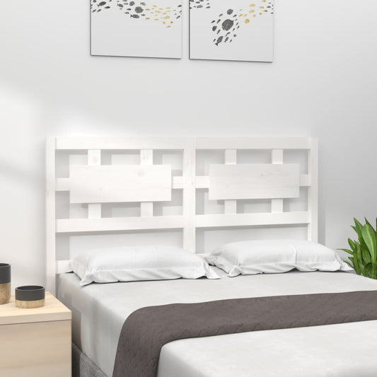 Berkfield Bed Headboard White 140.5x4x100 cm Solid Wood Pine