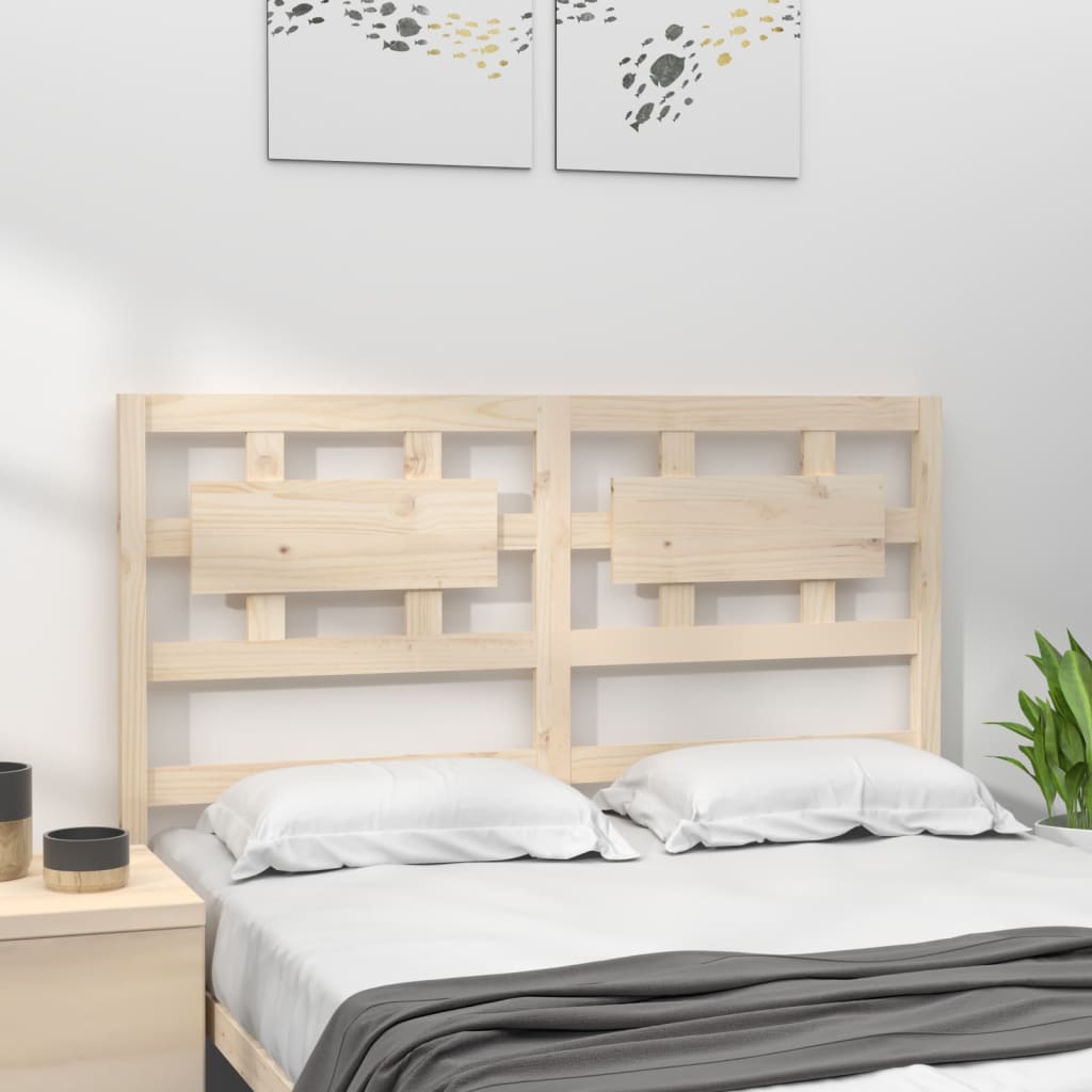 Berkfield Bed Headboard 145.5x4x100 cm Solid Wood Pine