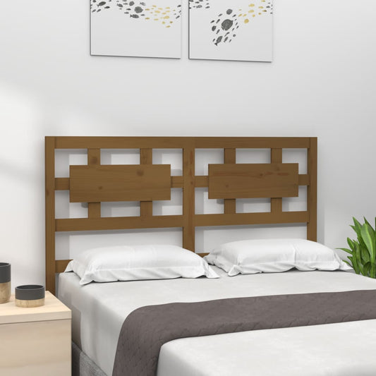 Berkfield Bed Headboard Honey Brown 155.5x4x100 cm Solid Wood Pine
