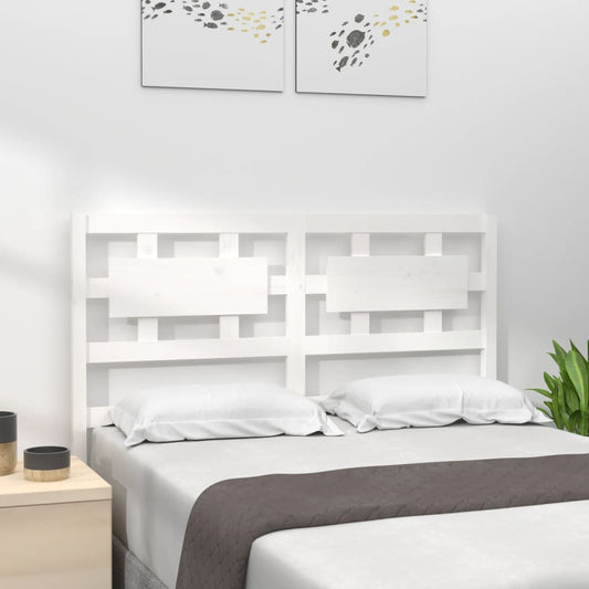 Berkfield Bed Headboard White 165.5x4x100 cm Solid Wood Pine