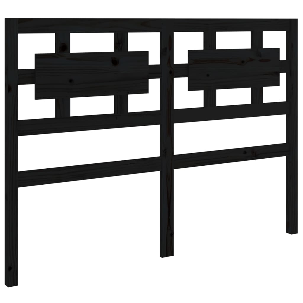 Berkfield Bed Headboard Black 165.5x4x100 cm Solid Wood Pine