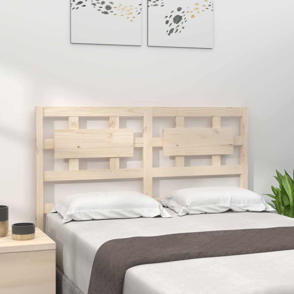 Berkfield Bed Headboard 205.5x4x100 cm Solid Wood Pine