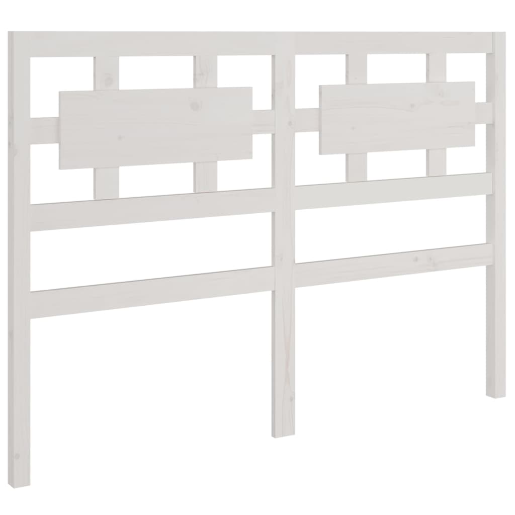 Berkfield Bed Headboard White 205.5x4x100 cm Solid Wood Pine