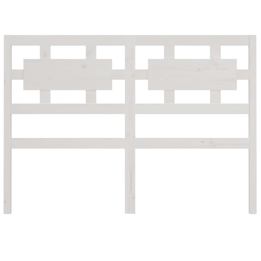 Berkfield Bed Headboard White 205.5x4x100 cm Solid Wood Pine