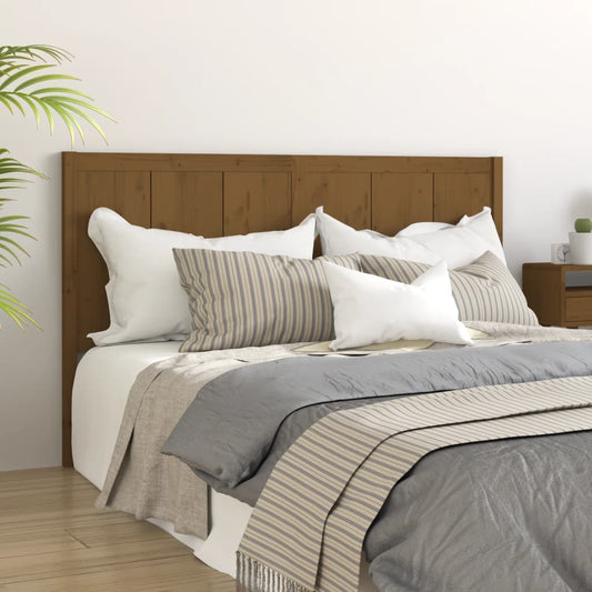 Berkfield Bed Headboard Honey Brown 155.5x4x100 cm Solid Pine Wood