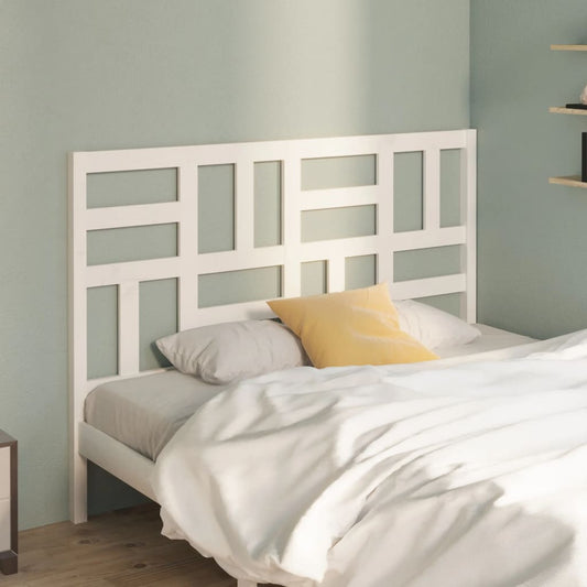 Berkfield Bed Headboard White 146x4x104 cm Solid Wood Pine