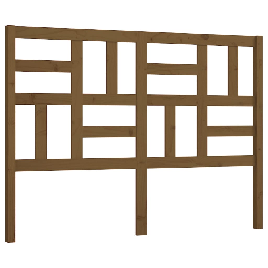 Berkfield Bed Headboard Honey Brown 146x4x104 cm Solid Wood Pine