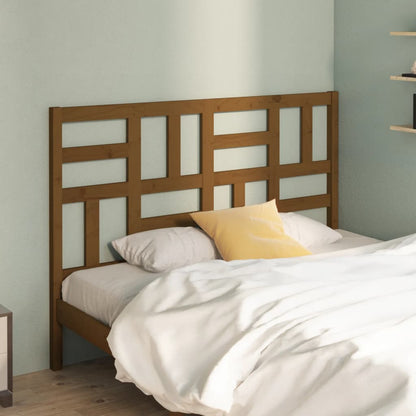 Berkfield Bed Headboard Honey Brown 146x4x104 cm Solid Wood Pine