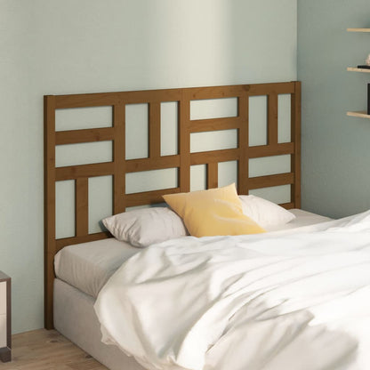 Berkfield Bed Headboard Honey Brown 146x4x104 cm Solid Wood Pine