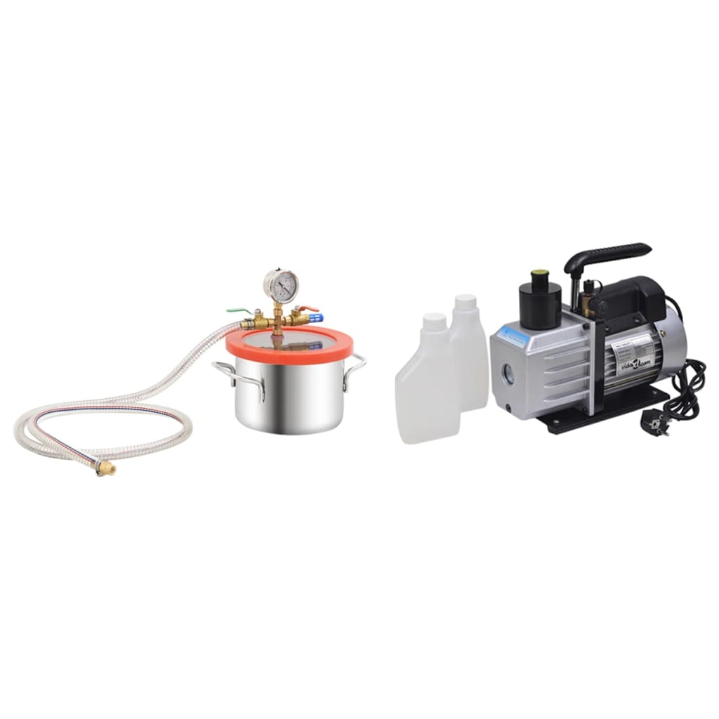 Berkfield Vacuum Chamber with 2-stage Pump 3.7 L