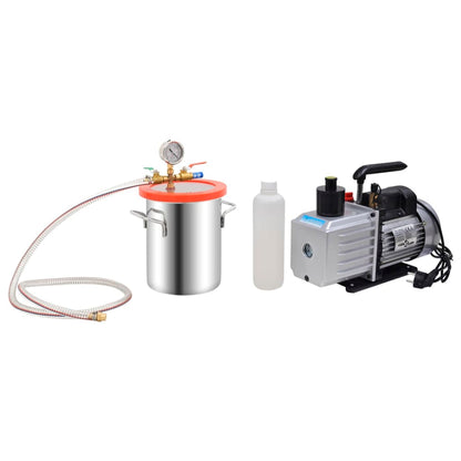 Berkfield Vacuum Chamber with 2-stage Pump 5.5 L