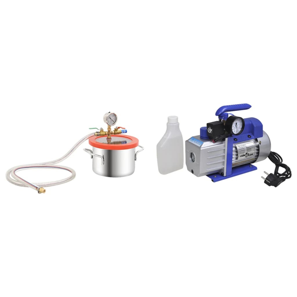 Berkfield Vacuum Chamber with Single-stage Pump 3.7 L