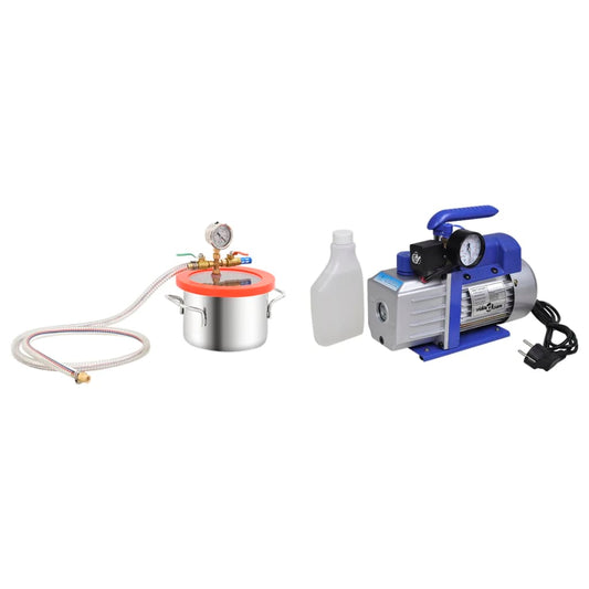 Berkfield Vacuum Chamber with Single-stage Pump 3.7 L