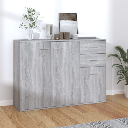 Berkfield Sideboard Grey Sonoma 105x30x75 cm Engineered Wood