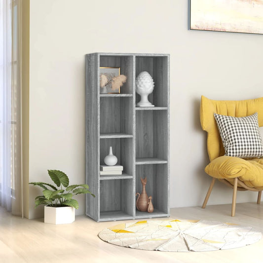 Berkfield Book Cabinet Grey Sonoma 50x25x106 cm