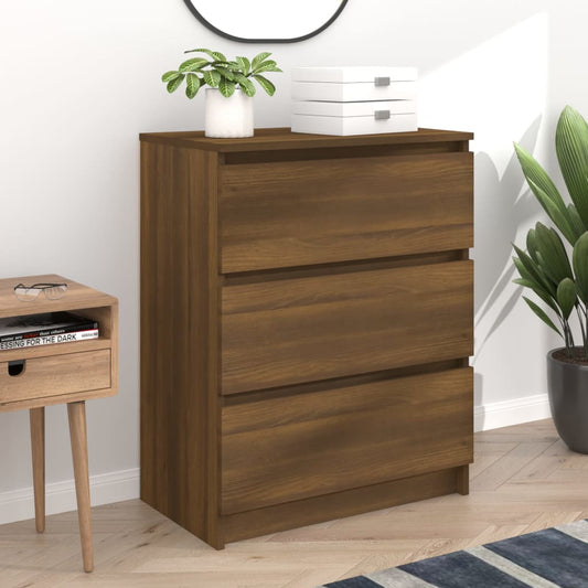 Berkfield Sideboard Brown Oak 60x35x76 cm Engineered Wood