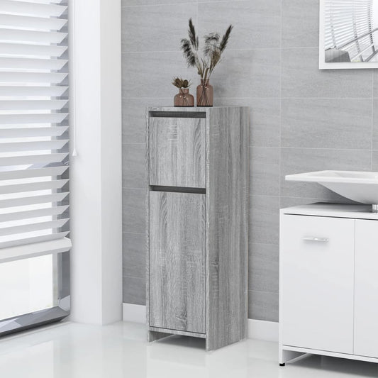 Berkfield Bathroom Cabinet Grey Sonoma 30x30x95 cm Engineered Wood