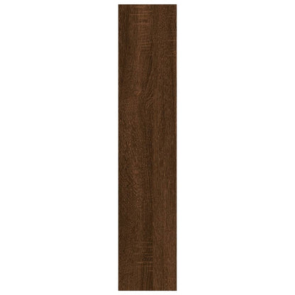 Berkfield Wall Shelf Brown Oak 90x16x78 cm Engineered Wood