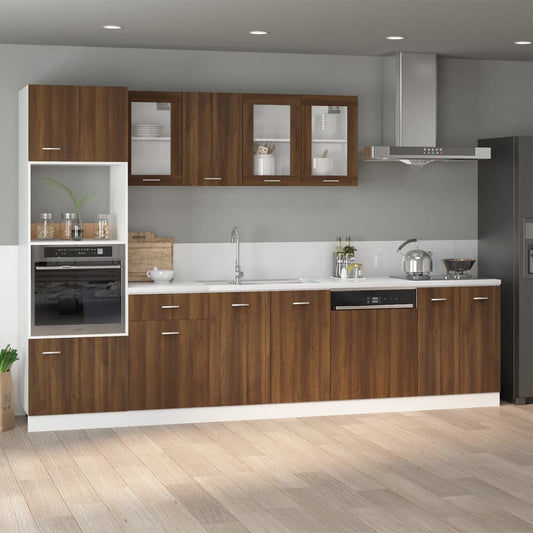 Berkfield Bottom Cabinet Brown Oak 60x46x81.5 cm Engineered Wood