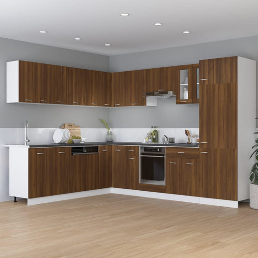 Berkfield Drawer Bottom Cabinet Brown Oak 60x46x81.5 cm Engineered Wood