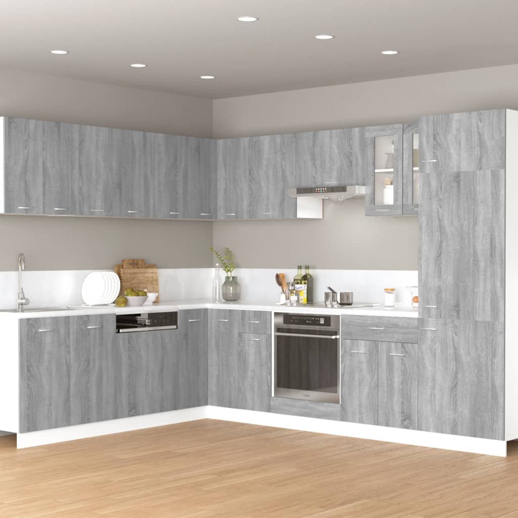 Berkfield Hanging Cabinet Grey Sonoma 60x31x40 cm Engineered Wood