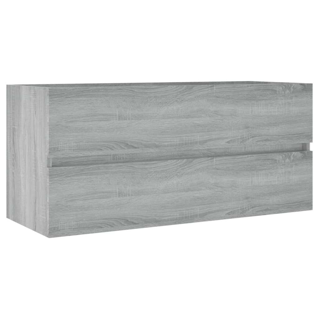 Berkfield Sink Cabinet Grey Sonoma 100x38.5x45 cm Engineered Wood