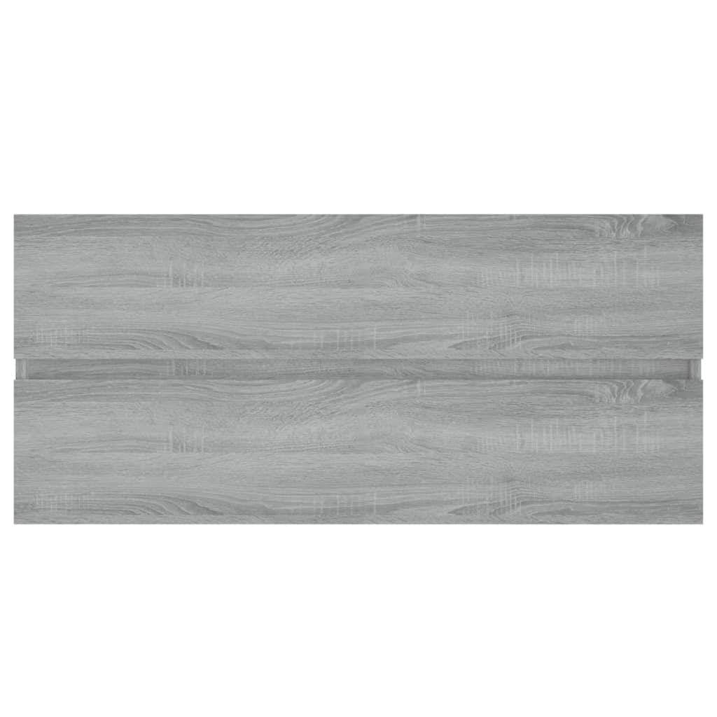 Berkfield Sink Cabinet Grey Sonoma 100x38.5x45 cm Engineered Wood