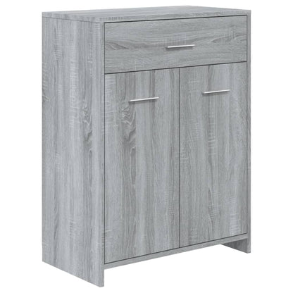 Berkfield Bathroom Cabinet Grey Sonoma 60x33x80 cm Engineered Wood