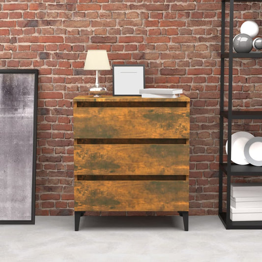 Berkfield Sideboard Smoked Oak 60x35x69 cm Engineered Wood
