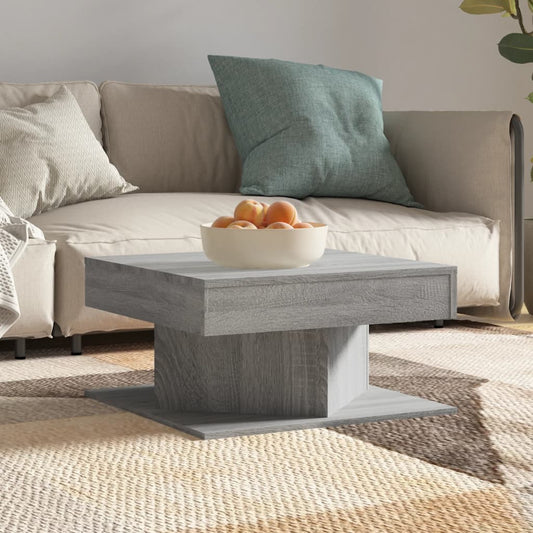 Berkfield Coffee Table Grey Sonoma 57x57x30 cm Engineered Wood