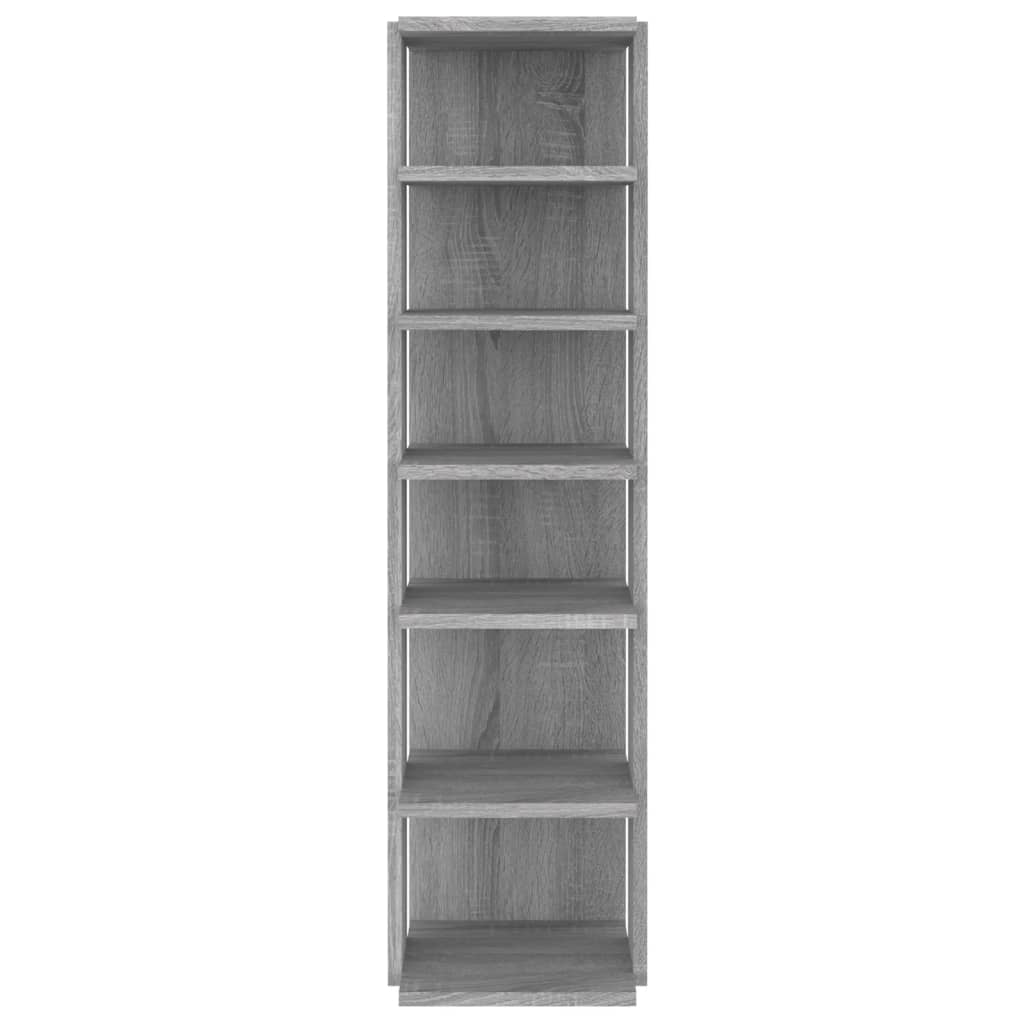 Berkfield Shoe Rack Grey Sonoma 27.5x27x102 cm Engineered Wood